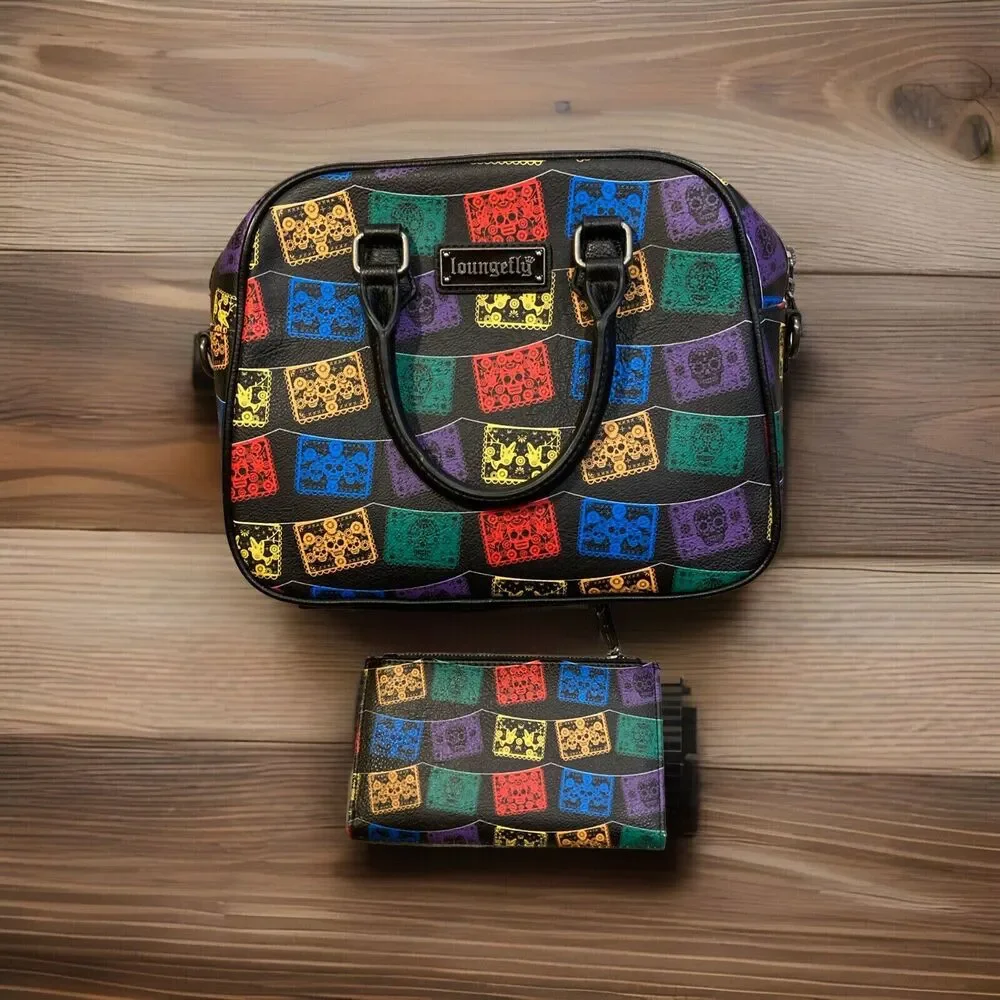Loungefly Multicolor Patchwork Backpack - Picture 3 of 6
